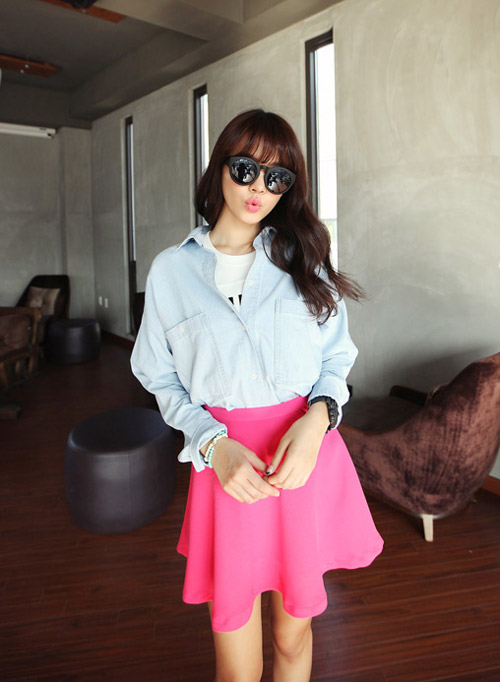 Muôn kiểu đẹp với sơ mi denim - 15