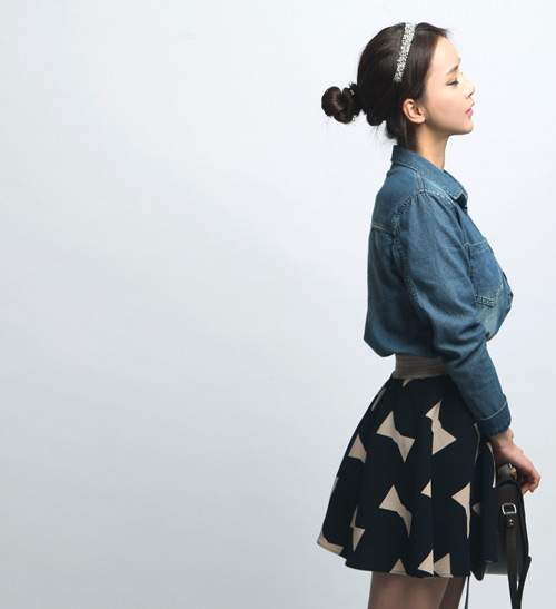 Muôn kiểu đẹp với sơ mi denim - 9