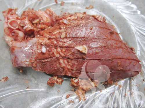 Tim lợn nấu rô-ti nước dừa - 2