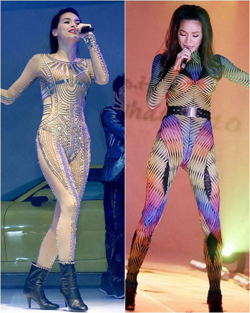 Muôn màu bodysuit gợi cảm của Hà Hồ - 13
