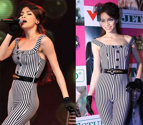 Muôn màu bodysuit gợi cảm của Hà Hồ - 14