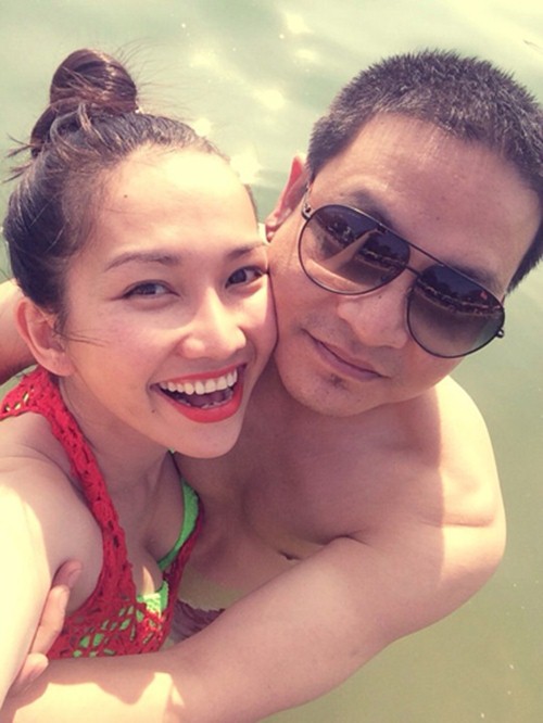 Kim Hiền hạnh phúc hôn chồng sắp cưới - 9