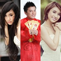 Lam Trường hội ngộ hai cháu gái đầu Xuân
