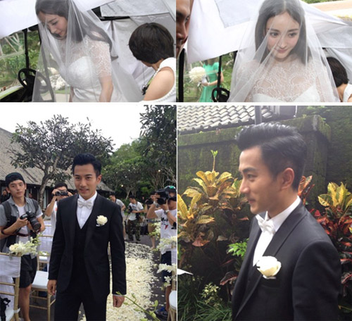 Dương Mịch khóa môi Khải Uy trong lễ cưới - 6