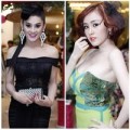Làng sao - Bà Tưng khoe vòng 1 bên Lâm Chi Khanh
