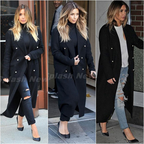 Mốt áo khoác nhàm chán của Kim Kardashian - 10