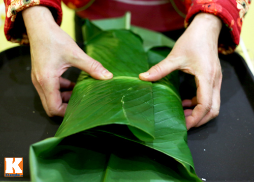 Cách gói bánh chưng không cần khuôn - 14