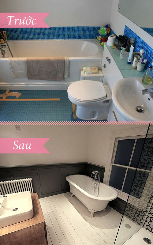 Sốc: Phòng tắm #039;lột xác#039; đẹp mê ly - 1