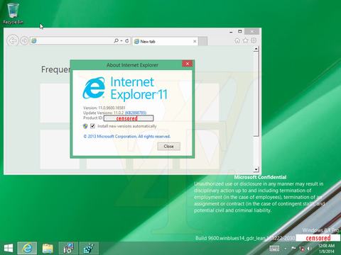 Rò rỉ những hình ảnh bản cập nhật cho Windows 8.1 - 2