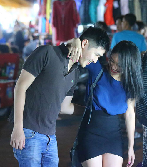 Diễm Hằng và người yêu đi chơi đêm ở Sài Gòn - 3
