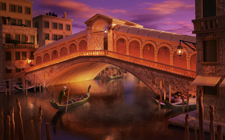 Cầu Rialto (tiếng Ý: Ponte di Rialto) là một trong 4 cây cầu bắc qua kênh Grand ở thành phố Venice, Ý. Rialto là cây cầu cổ xưa nhất bắc qua con kênh Grand, đồng thời cũng là một trong các công trình xây dựng nổi tiếng nhất của thành phố. Nhiếp ảnh gia Carl Warner đã đưa hình ảnh cây cầu này vào tác phẩm của mình. Cây cầu được làm từ các loại bánh.

