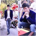 Làng sao - Nathan Lee mặc áo 200 triệu đi xin chữ ông đồ