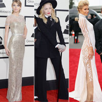 Sao Hollywood khoe sắc trên thảm đỏ Grammy