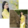 Làng sao - Khánh My "làm bạn" cùng rơm rạ ngày đầu năm