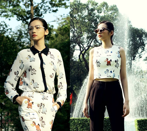 Hình ảnh động vật mới lạ trên trang phục - 2