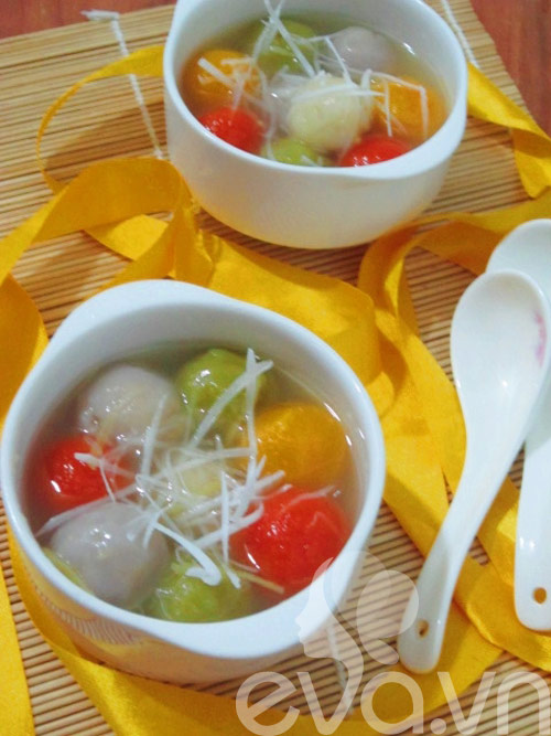 Chè trôi nước ngũ sắc cho ngày Rằm - 13
