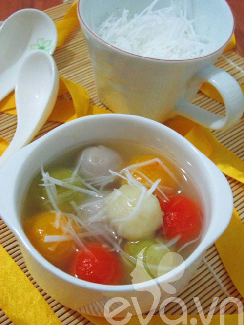 Chè trôi nước ngũ sắc cho ngày Rằm - 12