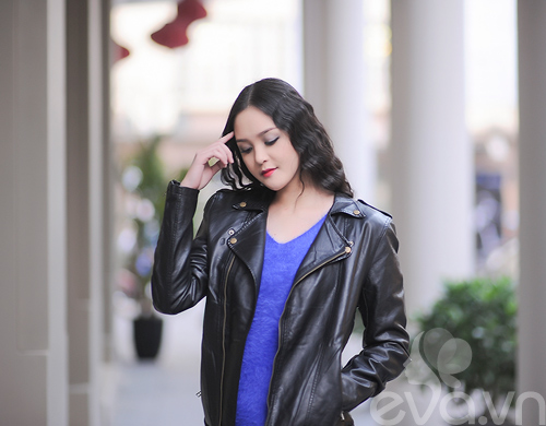 Xuống phố ngày lạnh, HH Việt chuộng áo da - 6