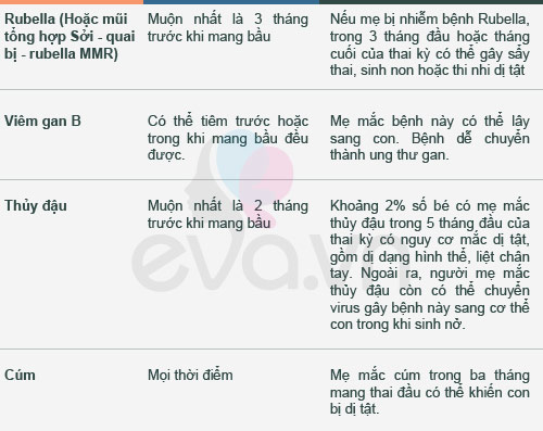 Vacxin CẦN tiêm phòng trước khi mang bầu - 2