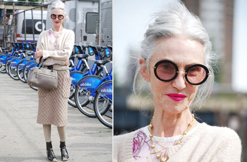 Xuýt xoa phong cách ngọt ngào của quý bà U70 - 9