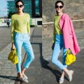 Thời trang - Hoàng Thùy diện colorblock dạo chơi London