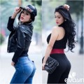 Thời trang - Đinh Phương Ánh khoe vòng 3 'bốc lửa' trên phố