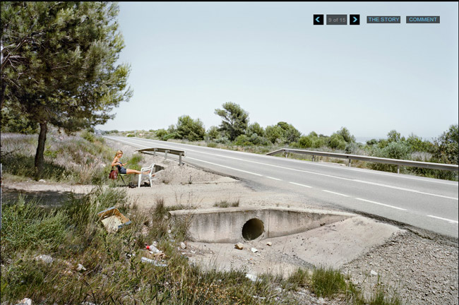 Bức ảnh này chụp tại lộ Tarragona, Tây Ban Nha năm 2011.

