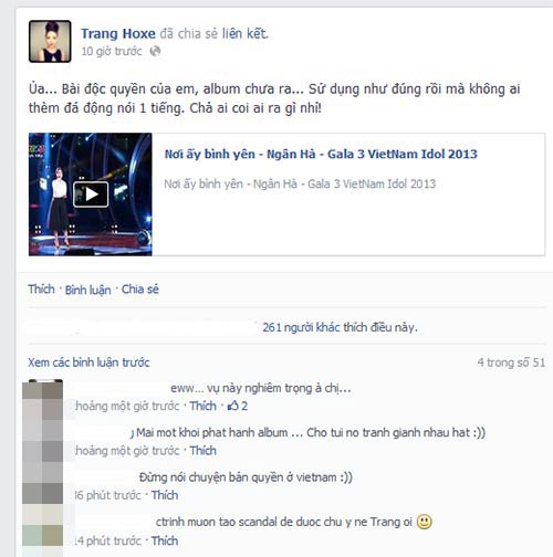 Thảo Trang quot;tốquot; bị VN Idol dùng ca khúc độc quyền - 1
