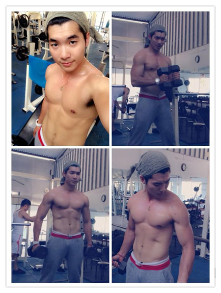 Trương Nam Thành tập gym để xả stress - 1
