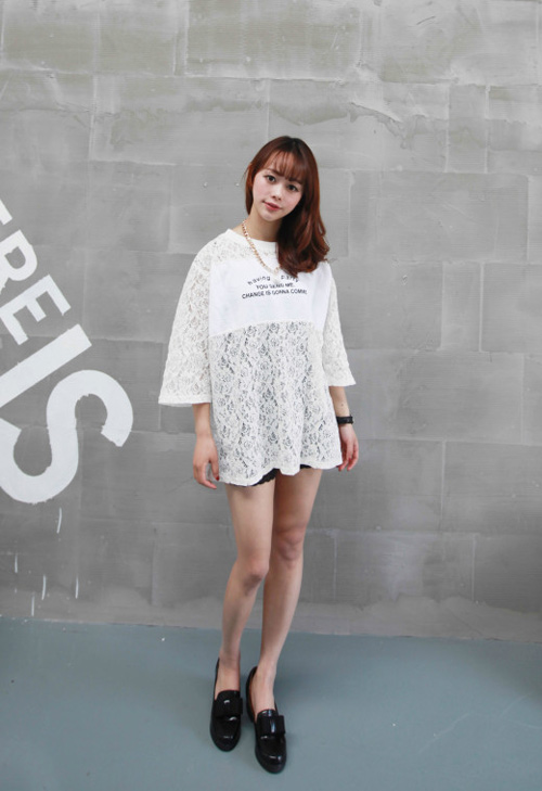 Học sao nữ diện ren trắng tinh khôi - 9