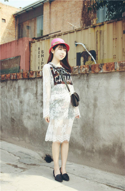 Học sao nữ diện ren trắng tinh khôi - 12