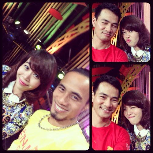 Thanh Hằng rạng rỡ khi nhận được hoa 8-3 - 5