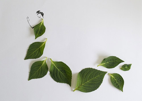 Khi phụ nữ điệu với... thời trang lá - 10