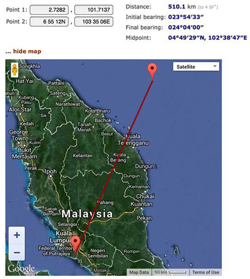Những điểm lạ lùng trong vụ máy bay Malaysia mất tích - 1