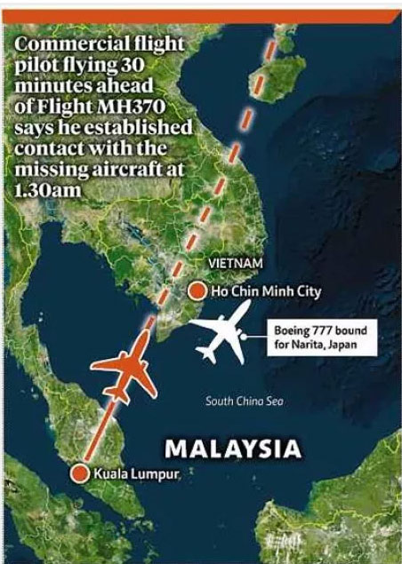 Cuộc gọi cuối cùng của máy bay Malaysia mất tích - 1
