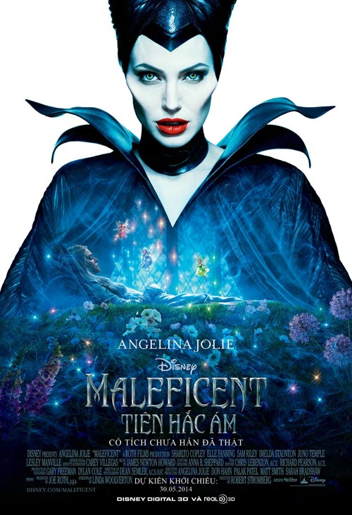 Angelina Jolie quyền lực trong poster Maleficent - 1