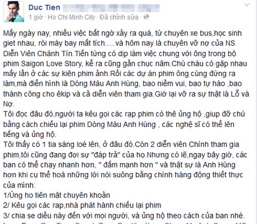 Nghệ sĩ Việt kêu gọi giúp đỡ Chánh Tín - 5