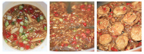 Cà tím nhồi thịt chiên sốt tỏi: Ngon đừng hỏi - 5