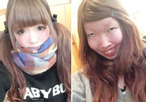 Cô gái khiến người yêu thất vọng vì mặt mộc quá xấu - 1