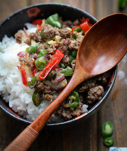 Giản dị thịt bò băm xào ăn kèm cơm trắng - 5