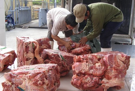 Tiêu hủy 840 kg thịt bò bơm nước - 2