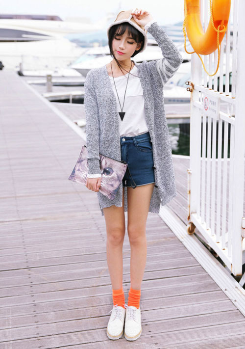 Áo cardigan dáng dài chiều lòng phái đẹp Nam - Bắc - 4