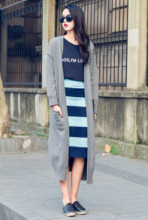 Áo cardigan dáng dài chiều lòng phái đẹp Nam - Bắc - 7