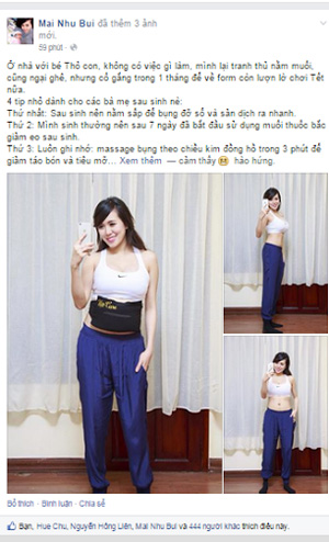 Hotgirl Mai Thỏ: Bái phục vòng eo 63 cm chỉ 15 ngày sau sinh - 3