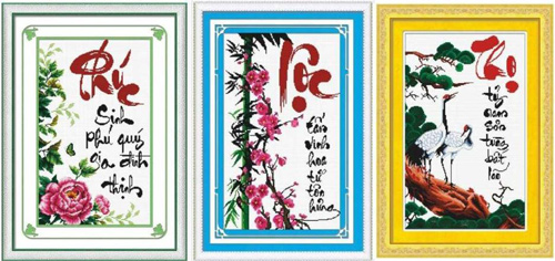 Đuổi dữ hóa lành nhờ tranh thêu hoa đào - 9