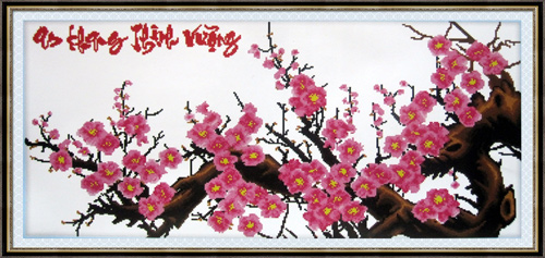 Đuổi dữ hóa lành nhờ tranh thêu hoa đào - 2