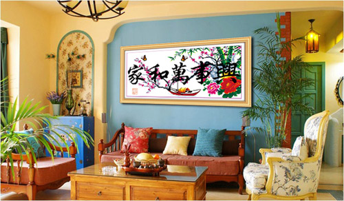 Đuổi dữ hóa lành nhờ tranh thêu hoa đào - 6