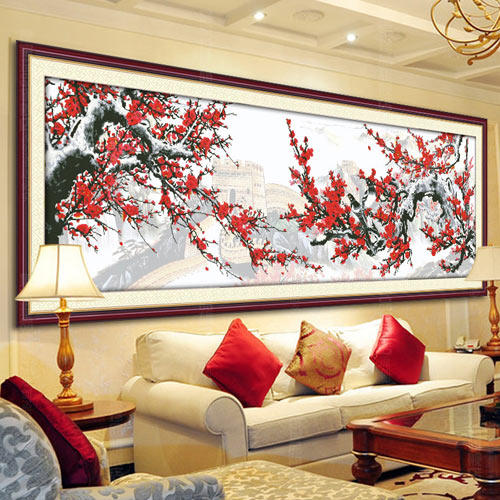 Đuổi dữ hóa lành nhờ tranh thêu hoa đào - 4