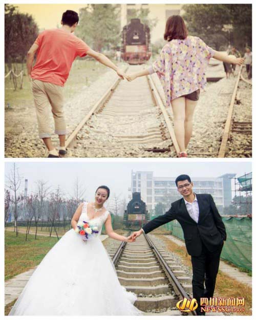 Ảnh cưới đáng yêu của cặp đôi từng học chung trường - 1