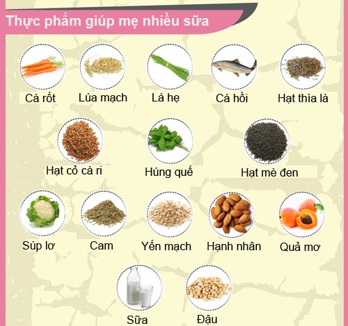 15 loại thực phẩm giúp sữa mẹ về ướt áo - 5